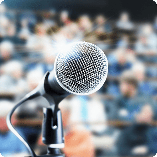 Call for Speakers - A microphone