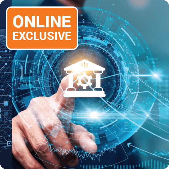 Online exclusive banner promoting the best online banking software with a modern design and user-friendly interface.